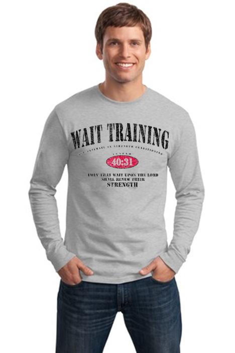 Christian Long Sleeve Tee Wait Training